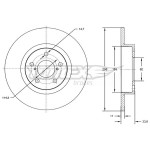 TOMEX Brakes Bremsscheibe